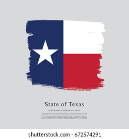 Flag of Texas. United States of America