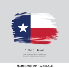 Flag of Texas. United States of America
