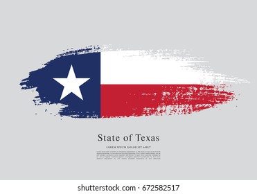 Flag of Texas. United States of America