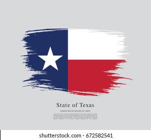 Flag of Texas. United States of America