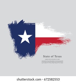 Flag of Texas. United States of America