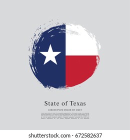 Flag of Texas. United States of America