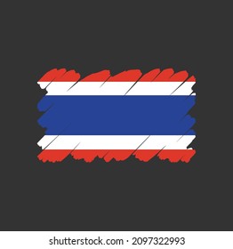 Flag of Thailand, brush stroke background