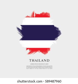 Flag of Thailand, brush stroke background