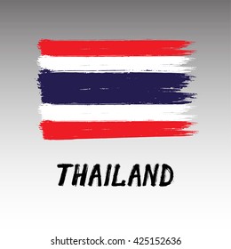 Flag Of Thailand  - Grunge