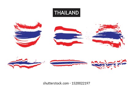 Flag of Thailand in grungy style