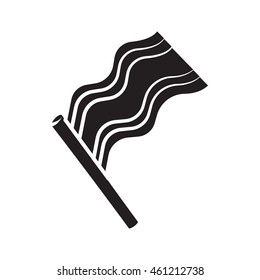 Flag of Thailand icon in simple style on a white background