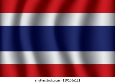 Flag of Thailand. Thailand Icon vector illustration eps10.