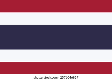 Flag of Thailand logo vector