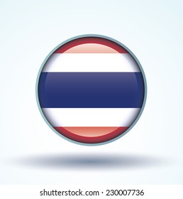  Flag of Thailand, vector illustration