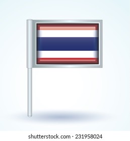 Flag of Thailand, vector illustration