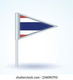 Flag of Thailand, vector illustration