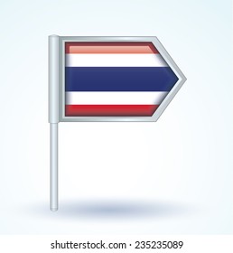 Flag of Thailand, vector illustration