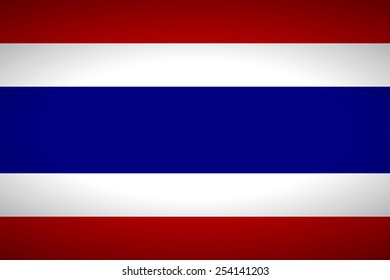 Flag of Thailand. Vector illustration.