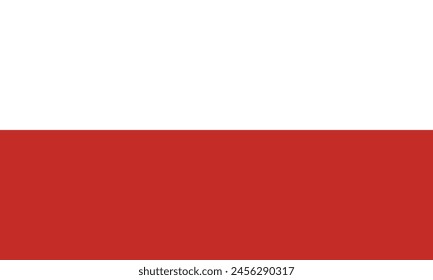 Bandera de Turingia aislada sobre fondo blanco. Ilustración vectorial