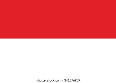 Flag of Thuringia or Thuringen state of Germany. Vector illustration.
