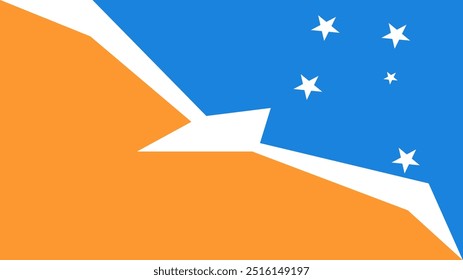 Bandeira de Tierra del Fuego Province, Argentina