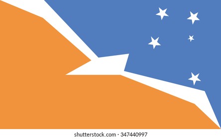 Flag of Tierra del Fuego Province, Argentina