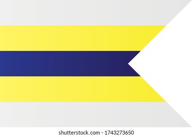 Flag of Tisovec City, Slovak Republic. Slovakia Vector Illustration Symbol