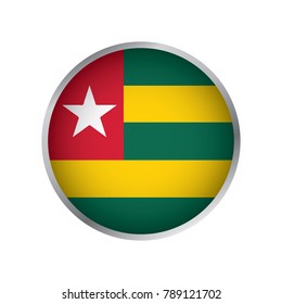 Flag of Togo (Round icon)