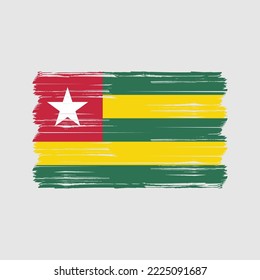 Flag of Togo vector illustration