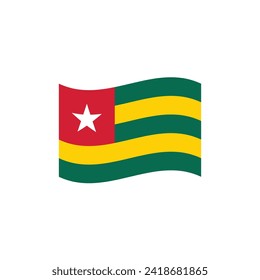 Flag of Togo vector symbol