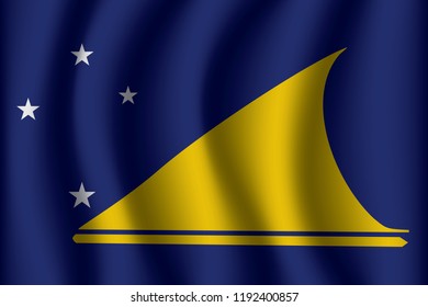 Flag of Tokelau. Tokelau Icon vector illustration eps10.