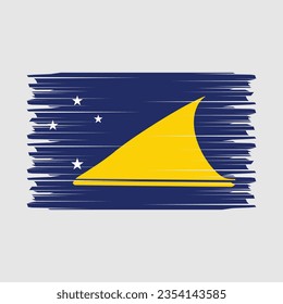 Flag of Tokelau vector illustration