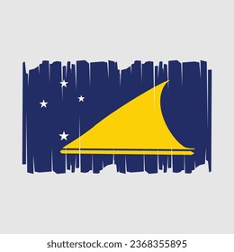 Flag of Tokelau Vector Illustration