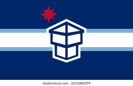 Flag of Toledo, Ohio, USA