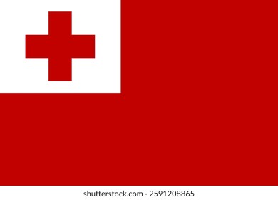 Flag of Tonga, 3:2 Format, Tonga Flag	