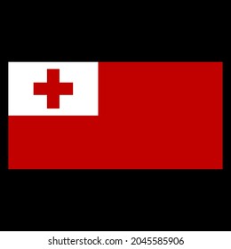 
Indicador de la ilustración del vector Tonga sobre el fondo negro.