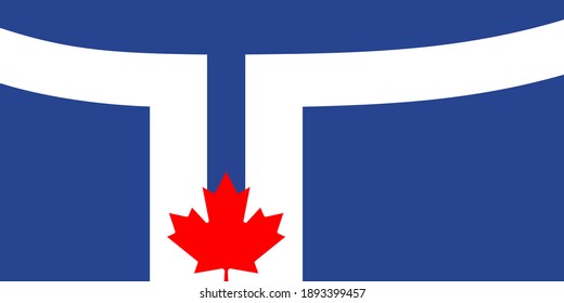 flag of toronto. proportion 1:2