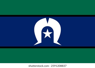 Flag of Torres Strait Islander, 3:2 Format, Torres Strait Islander Flag	