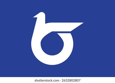 The flag of Tottori prefecture, Japan, vector design