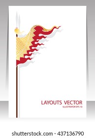 Flag tradition cover vector