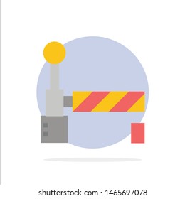 Flag, Train, Station Abstract Circle Background Flat color Icon. Vector Icon Template background