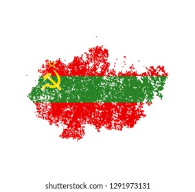 Flag Transnistria of the old state