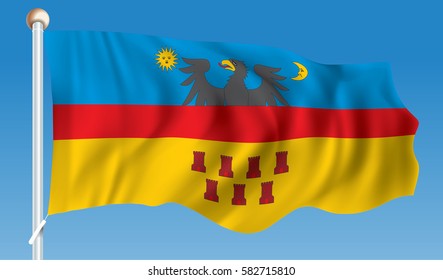 Flag of Transylvania - vector illustration