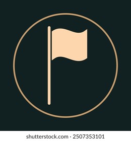 Flag trendy icon reasoned abstract vector illustration colorful artwork beautiful design.eps