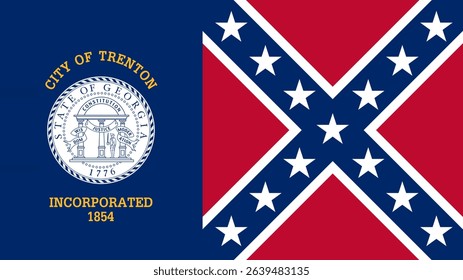Flag of Trenton, 16:9 Format, Trenton Flag