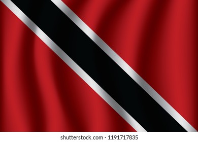 Flag of Trinidad and Tobago. Trinidad and Tobago Icon vector illustration eps10.