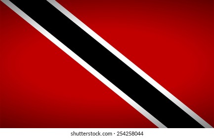 Flag of Trinidad and Tobago. Vector illustration.