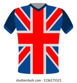 Flag t-shirt of the United Kingdom