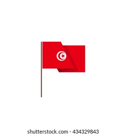 A flag of Tunisia