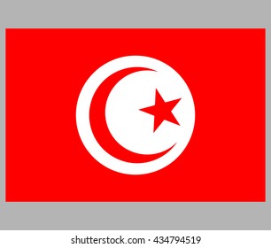 The flag of Tunisia