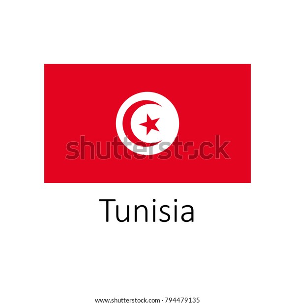 Download Flag Tunisia Name Icon Official Colors Stock Vector (Royalty Free) 794479135
