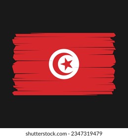 Flag of Tunisia with Transparent Background
