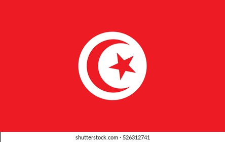 Flag of Tunisia vector