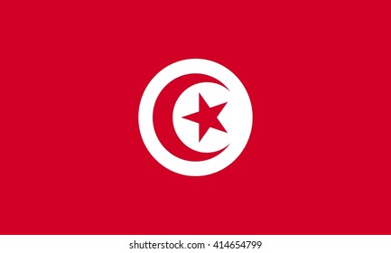 flag of Tunisia vector graphics